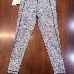 Marika Heathered Gray Kids Leggings with Pockets